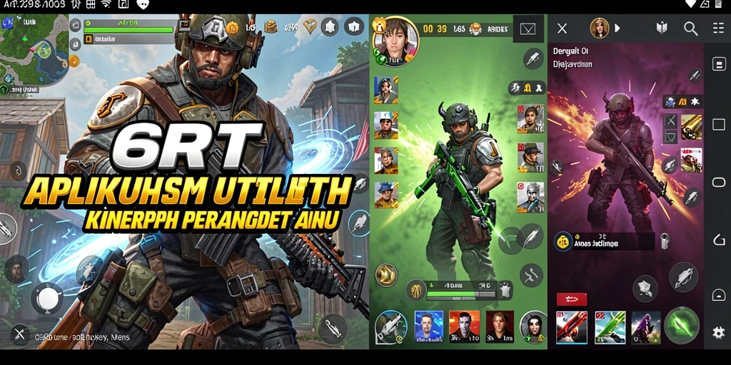 Tampilan utama aplikasi 6RT dengan fitur pembersihan yang menarik.
