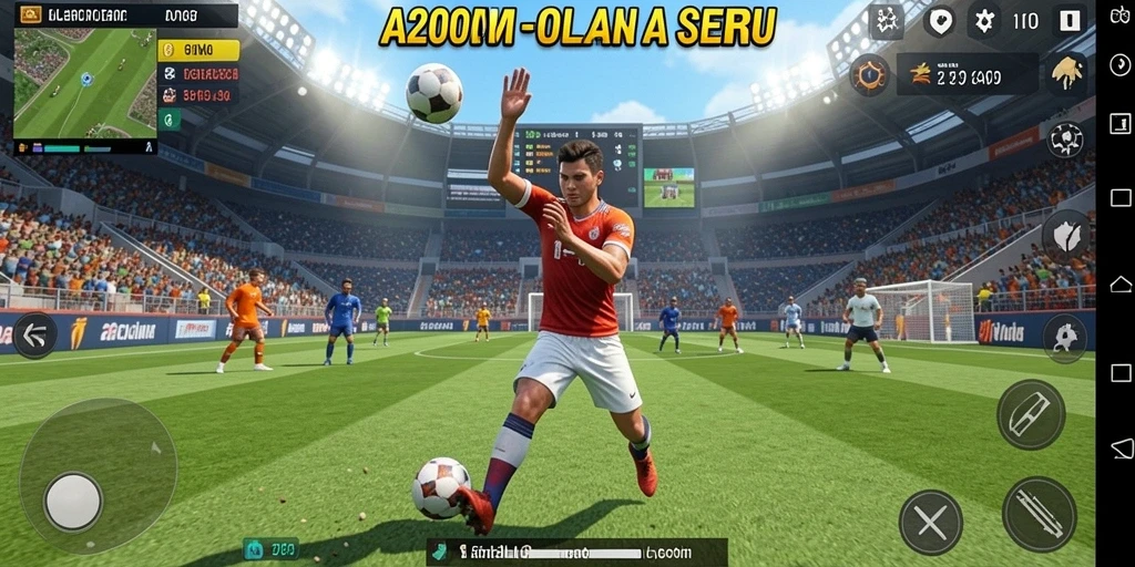 Tampilan gameplay A200M yang seru dan mendebarkan.