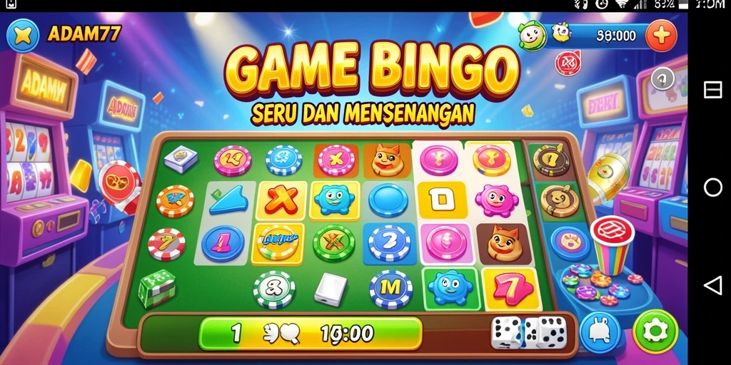 Tangkapan layar gameplay seru dalam permainan Bingo ADAM77.