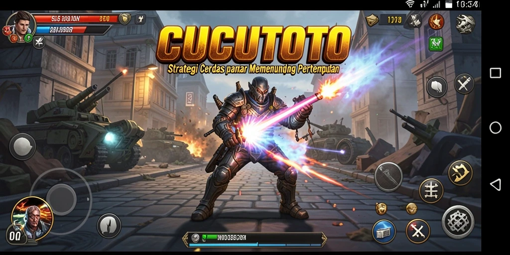 Tampilan gameplay CUCUTOTO yang penuh strategi dan aksi.