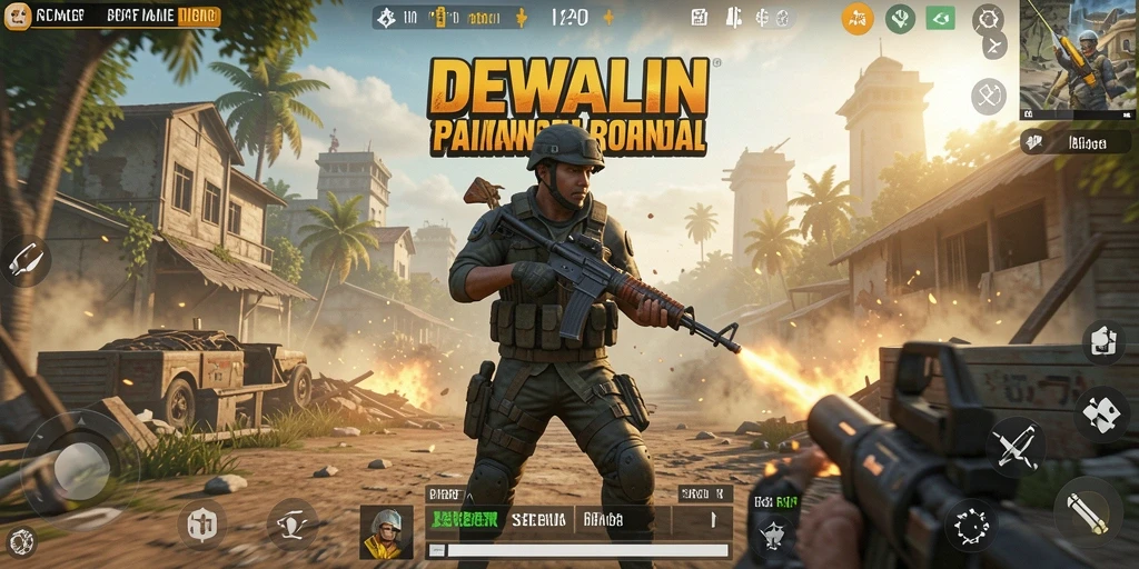 Gameplay seru dalam DEWALIN, aksi Battle Royale menegangkan.