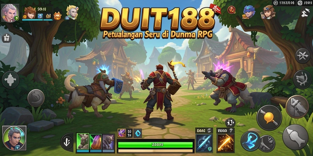 Screenshot gameplay menunjukkan petualangan seru dalam RPG.