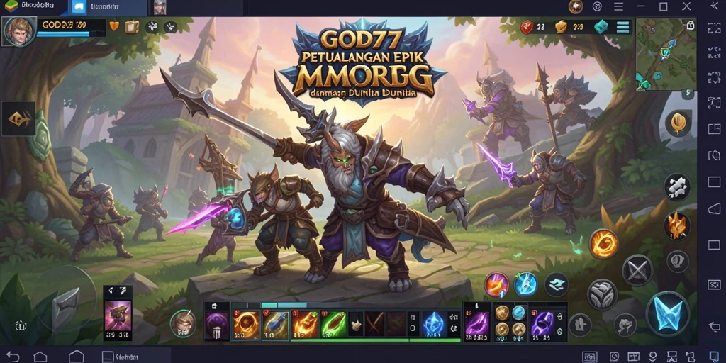Tampilan gameplay GOD77 yang seru dan menantang di dunia MMORPG.