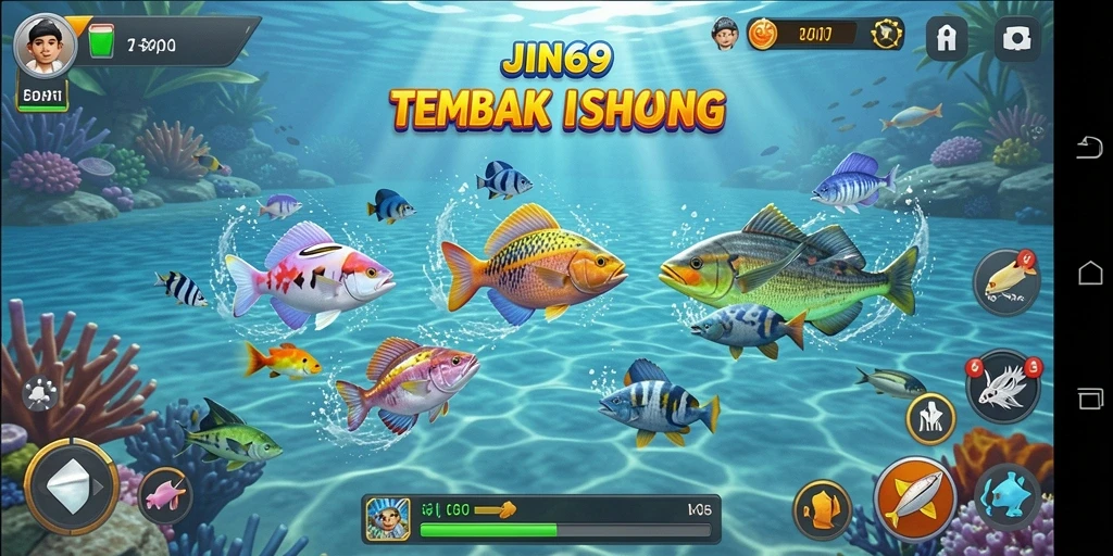 Tangkapan layar JIN69 menampilkan aksi seru dalam permainan Tembak Ikan.