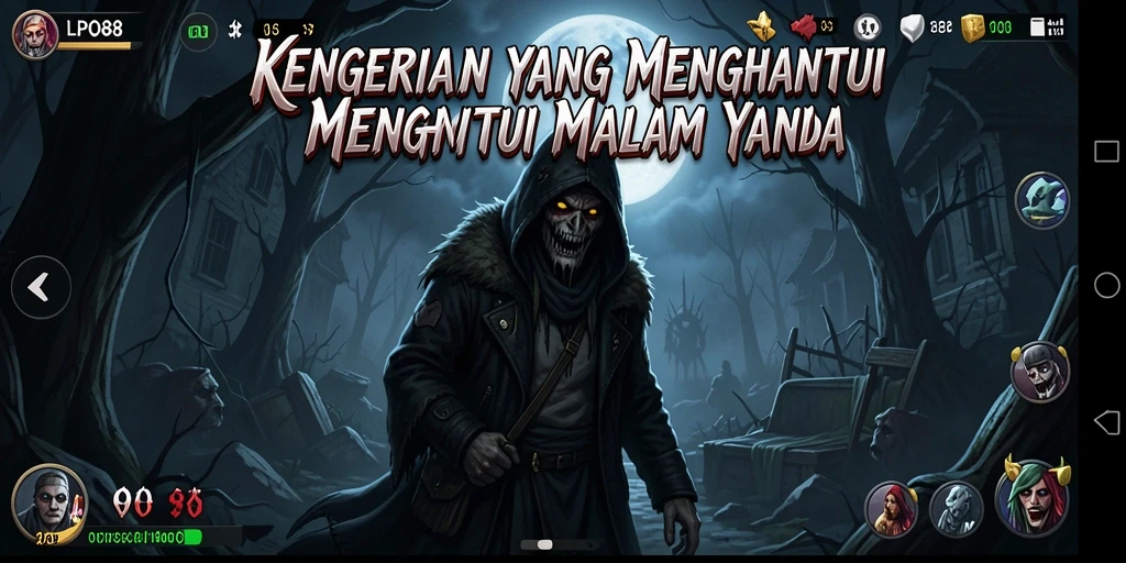 Screenshot gameplay LPO88 yang menampilkan kengerian dan ketegangan.