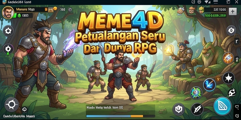 Tampilan gameplay memukau dalam petualangan RPG yang seru.