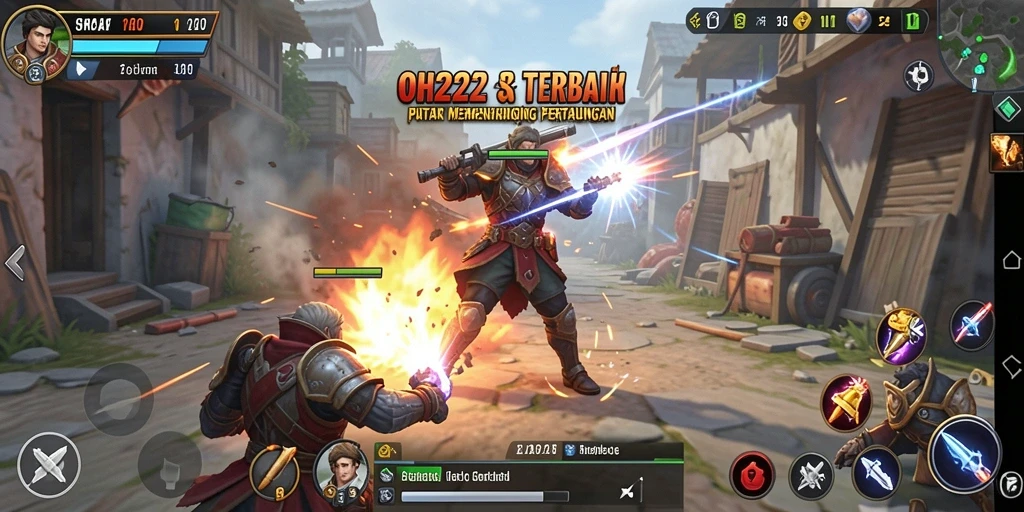 Screenshot gameplay OH222 menampilkan taktik dan pertempuran yang seru.