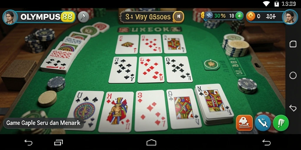 Tampilan gameplay seru dan menarik di OLYMPUS88.