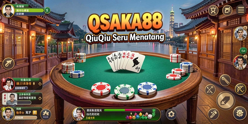 Tampilan gameplay QiuQiu yang menarik dan interaktif.