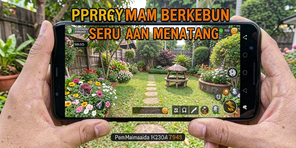 Tampilan gameplay PPRRYY dengan suasana pertanian yang asri.