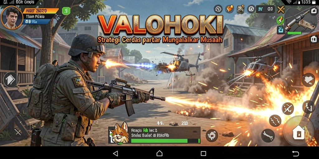 Screenshot VALOHOKI menunjukkan adegan pertempuran strategis yang mendebarkan.