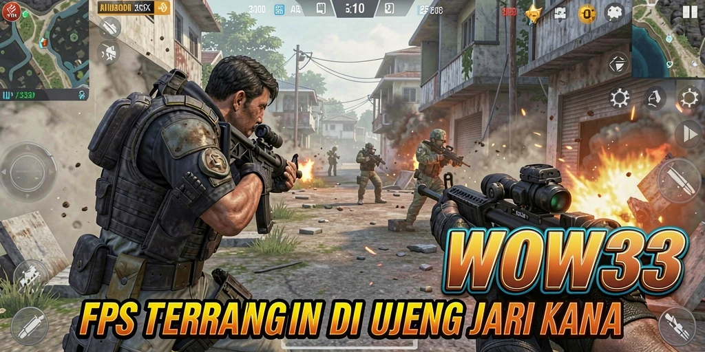 Tampilan aksi gameplay WOW33 yang menegangkan dan mendebarkan.
