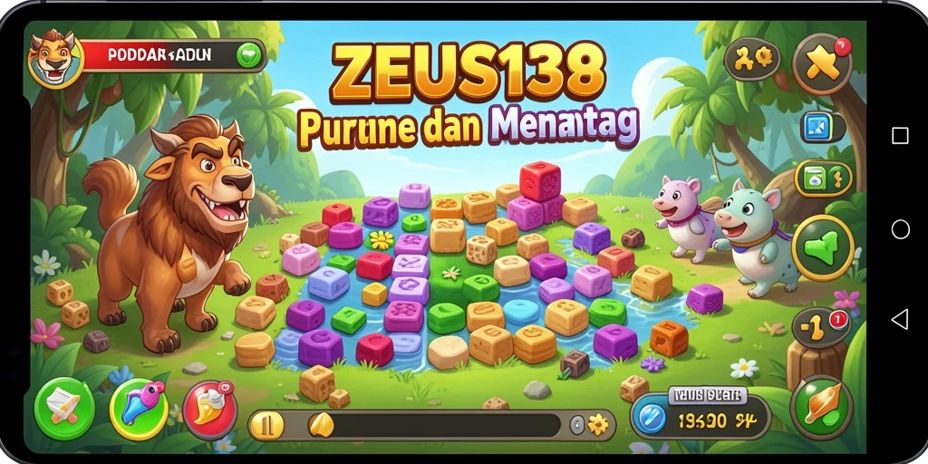 Tampilan gameplay <strong>ZEUS138</strong> dengan tantangan Puzzle yang mengasyikkan.